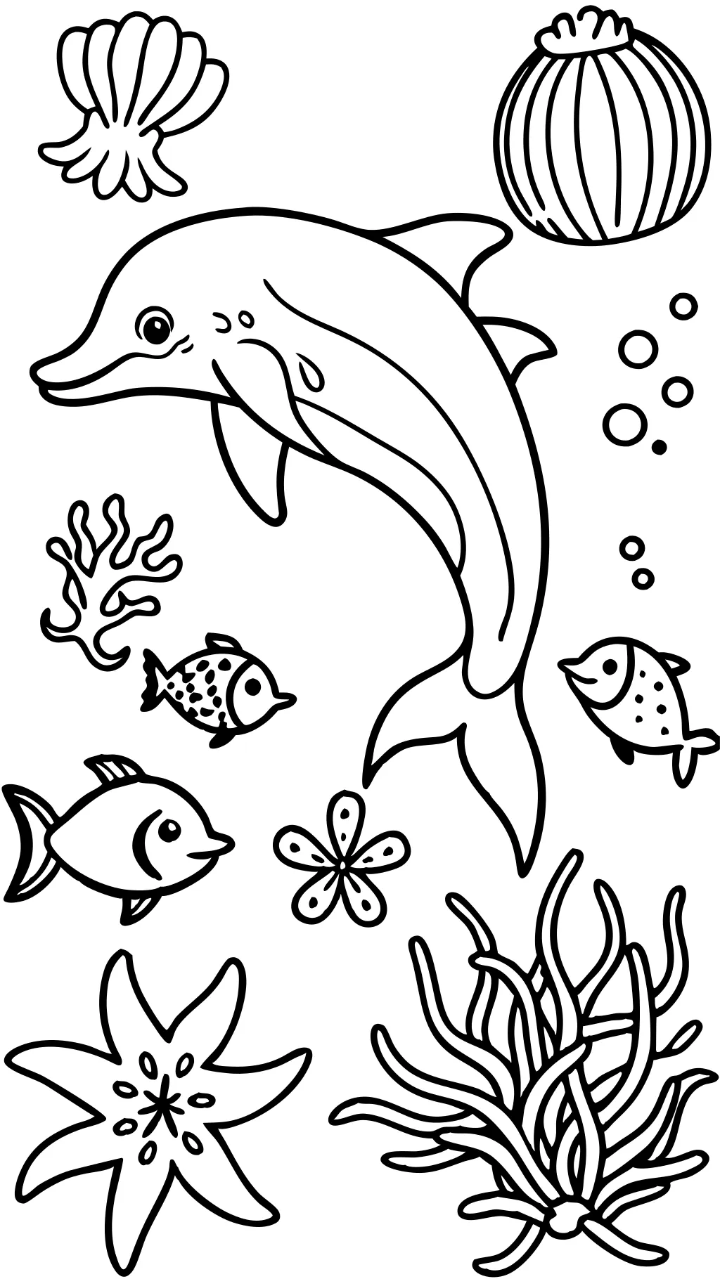 coloriages de créatures de mer